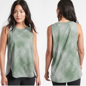 Athleta Zephyr Workout Tank Top Green 1X